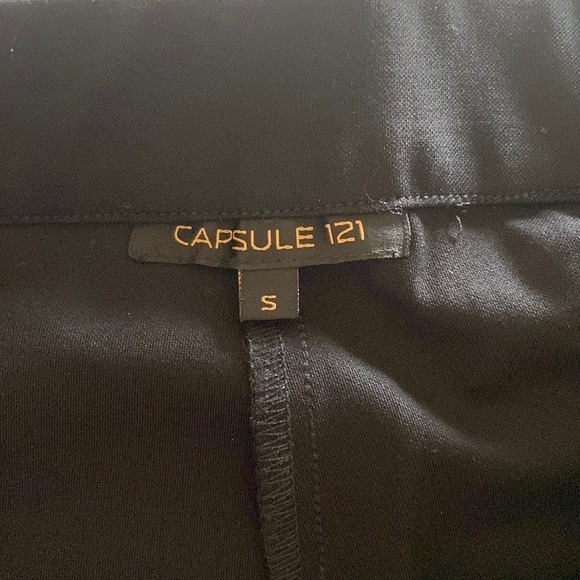 Capsule 121 Black Pants 2 Front Seam Pockets Size S NWOT - Picture 6 of 6